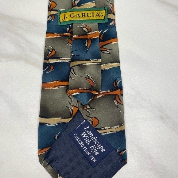 J. Garcia ‘Landscape With Eye’ Collection 10 100% silk necktie - Picture 2 of 3